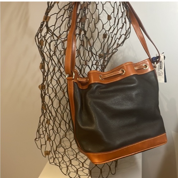 NWT Dooney & Burke Drawstring Bucket Bag - Picture 8 of 12